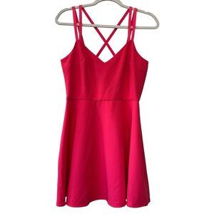French Connection Whisper Light Strappy Stretch Mini Dress in Pink, Size 8